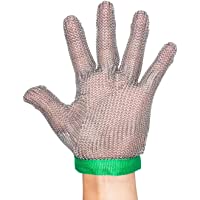 ThreeH Guantes resistentes al corte 304L Malla de acero inoxidable Carnicero Cocina Guantes de seguridad de corte de…
